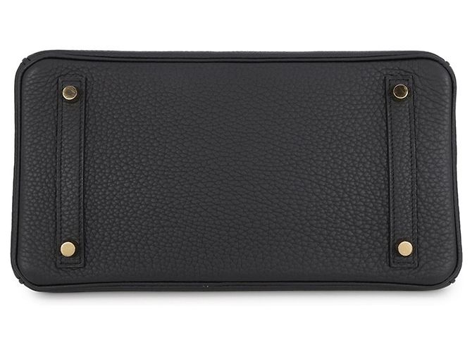 Hermès Borsa Hermes Birkin 30 in pelle Taurillon Clemence nera Nero - vista 3