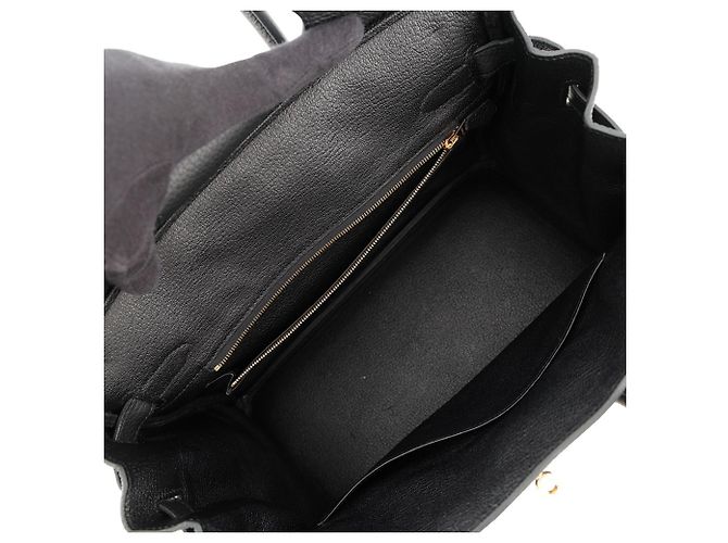 Hermès Borsa Hermes Birkin 30 in pelle Taurillon Clemence nera Nero - vista 6