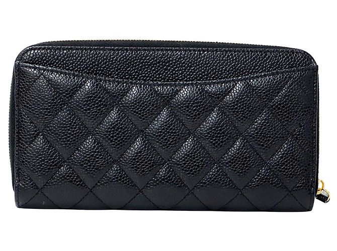Cartera larga Chanel Matelassé Negro - vista 2