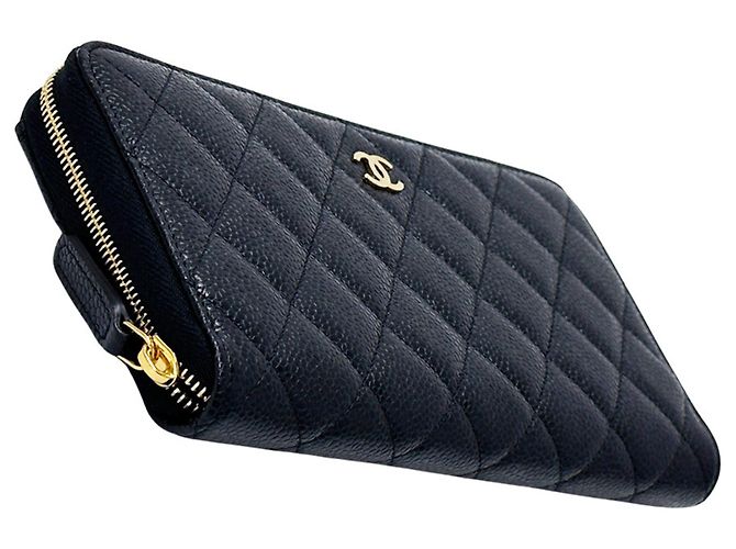 Cartera larga Chanel Matelassé Negro - vista 3