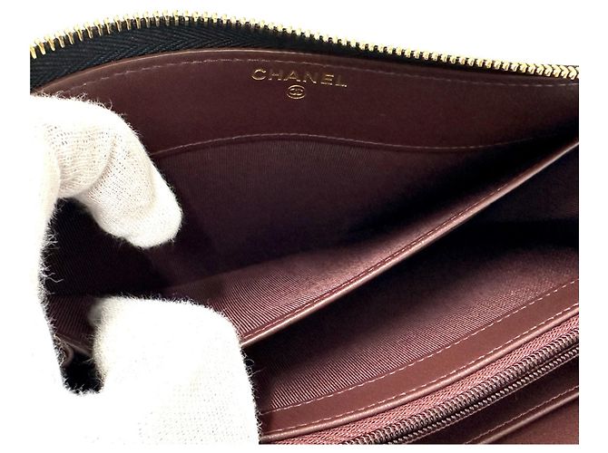 Cartera larga Chanel Matelassé Negro - vista 9