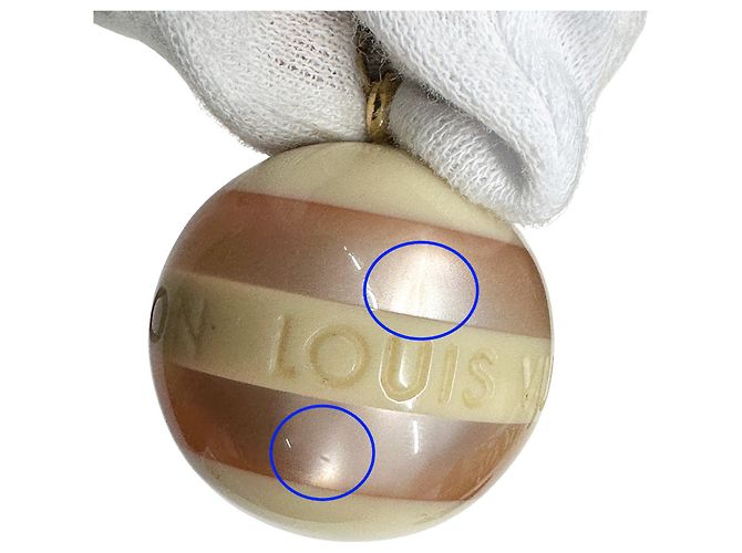 Portachiavi Louis Vuitton - Bijou Sac Mini Lin Rosa Beige Arancione - vista 9