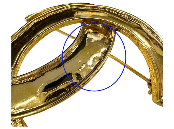 Spilla Chanel placcata oro D'oro - vista 10