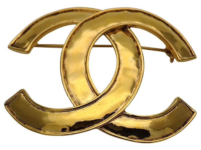 Spilla Chanel placcata oro D'oro - vista 2