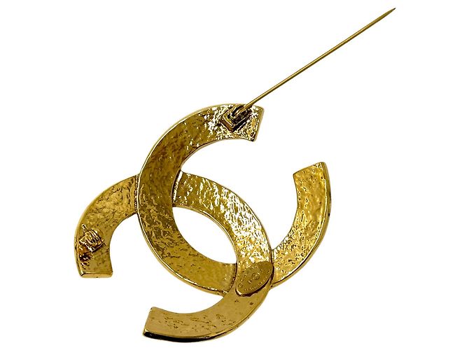 Spilla Chanel placcata oro D'oro - vista 3