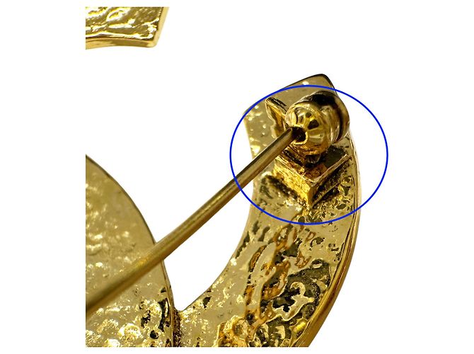 Spilla Chanel placcata oro D'oro - vista 9