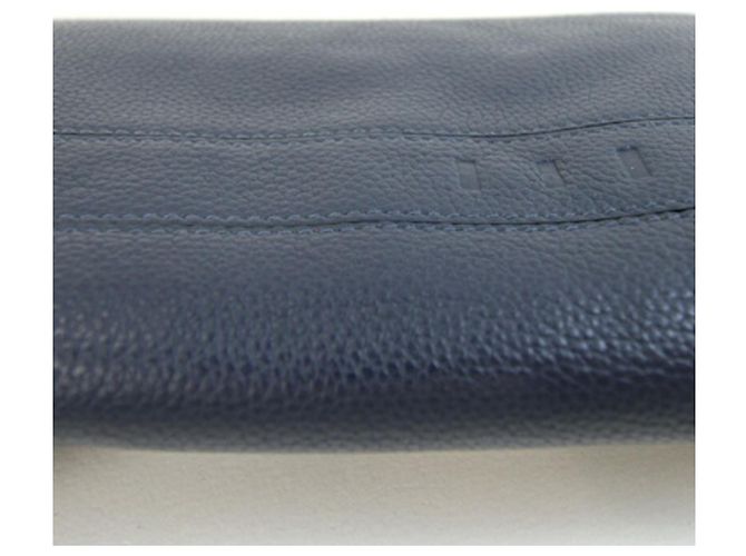 Bulgari Bvlgari Navy Leather Long Wallet Navy blue - view 5