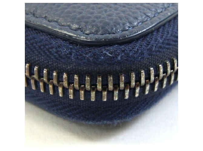 Bulgari Bvlgari Navy Leather Long Wallet Navy blue - view 6