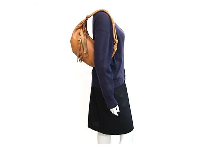 Borsa a mano Salvatore Ferragamo Gancini 21 in pelle marrone - vista 10