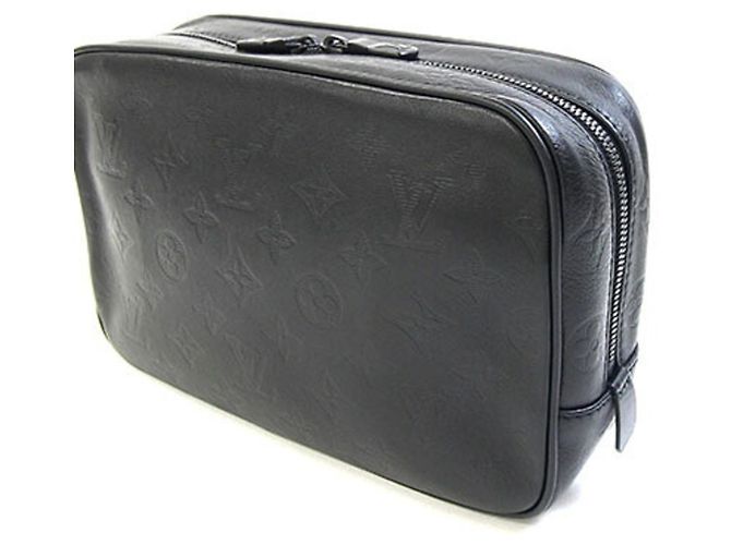 Borsa a pochette Louis Vuitton Monogram Shadow Nero - vista 2