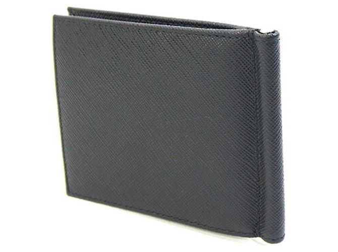 Prada Bi-fold Wallet in Black Leather - view 2