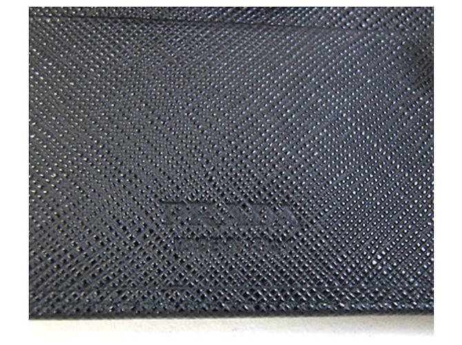 Prada Bi-fold Wallet in Black Leather - view 4