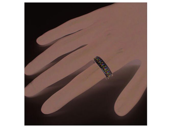 Ring Hermès Anillo Hermes Collier de Chien PM Blanco - vista 4