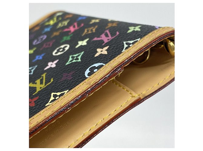 Louis Vuitton Monogram Multicolor Agenda PM Notebook Cover Nero - vista 5