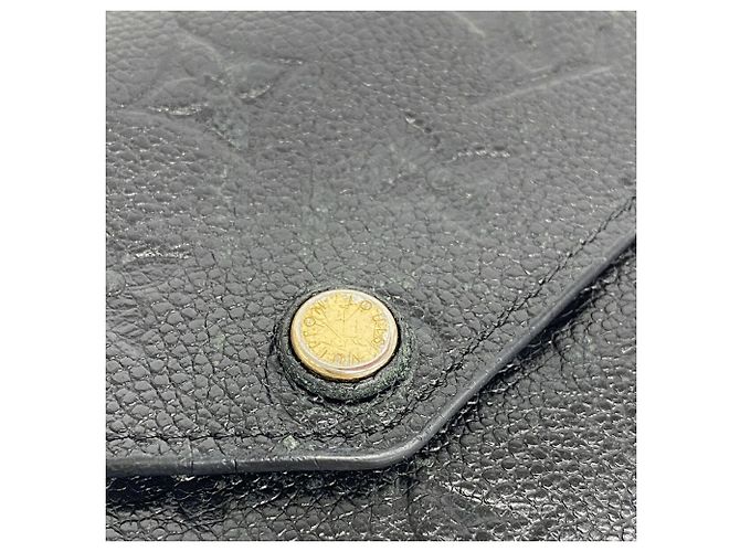 Portafoglio tri-fold Louis Vuitton in Noir Nero - vista 10