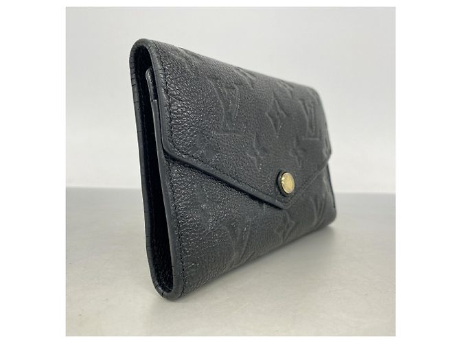 Portafoglio tri-fold Louis Vuitton in Noir Nero - vista 2