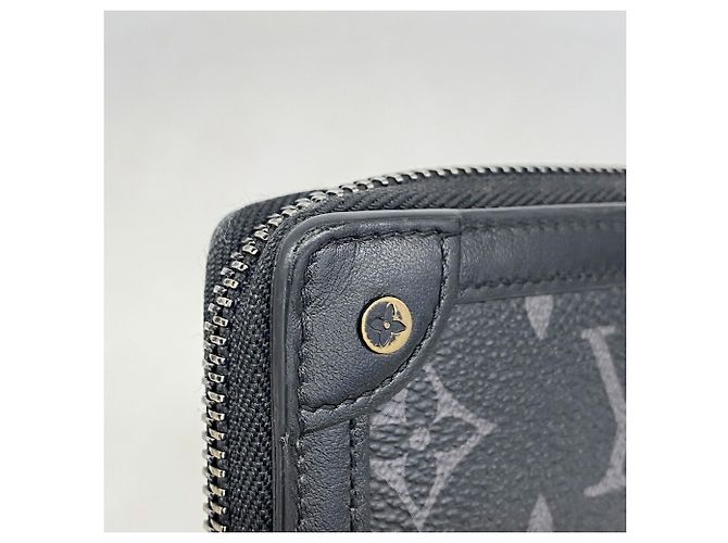 Portafoglio Zippy Long Trunk Monogram Eclipse Louis Vuitton Nero - vista 6