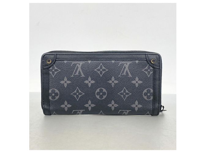 Portafoglio Zippy Long Trunk Monogram Eclipse Louis Vuitton Nero - vista 8