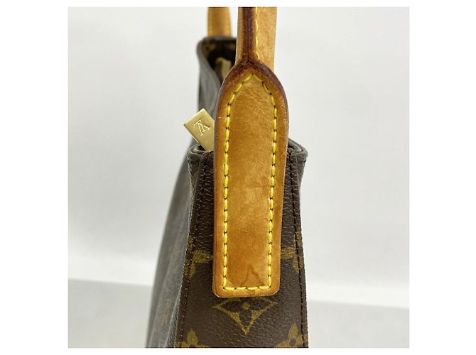 Borsa a tracolla Louis Vuitton Monogram Looping GM Marrone - vista 11