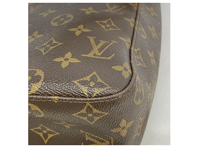 Borsa a tracolla Louis Vuitton Monogram Looping GM Marrone - vista 6