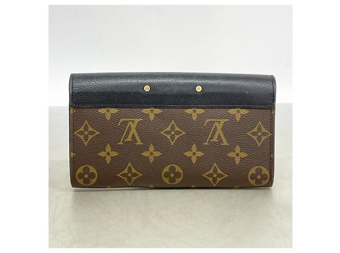Louis Vuitton Monogram Portefeuille Pallas Long Wallet Nero - vista 10