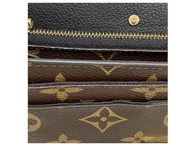 Louis Vuitton Monogram Portefeuille Pallas Long Wallet Nero - vista 7