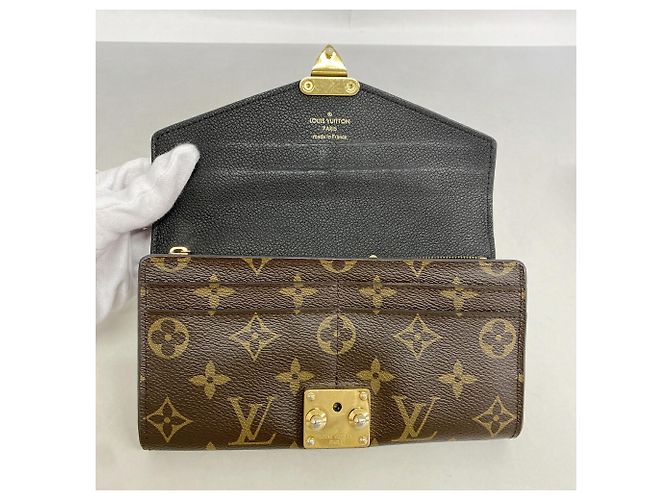 Louis Vuitton Monogram Portefeuille Pallas Long Wallet Nero - vista 9