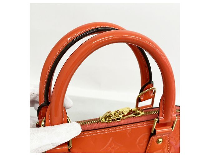 Sac à main Louis Vuitton Alma PM Vernis Rose - vue 7
