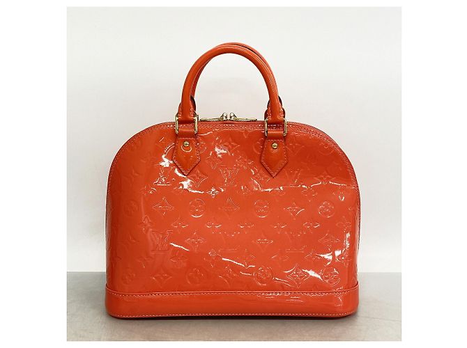Sac à main Louis Vuitton Alma PM Vernis Rose - vue 8