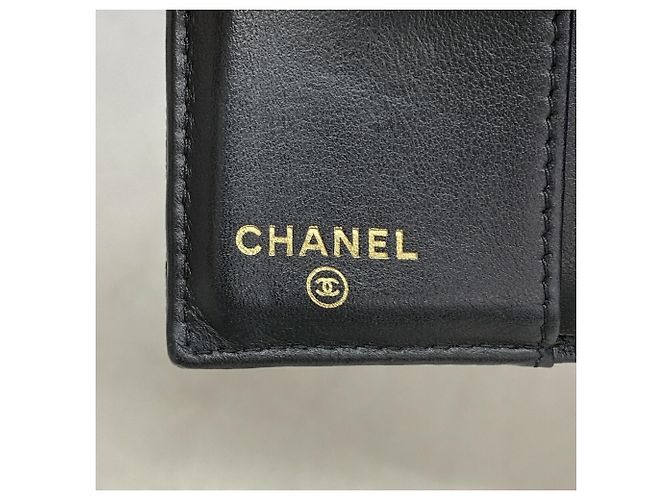 Carteira tri-fold Chanel preta Preto - vista 4
