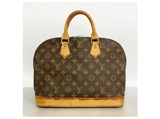 Louis Vuitton Alma Monogram Handtasche Braun - Ansicht 10