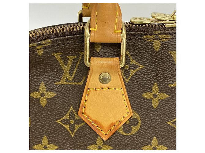 Louis Vuitton Alma Monogram Handtasche Braun - Ansicht 9