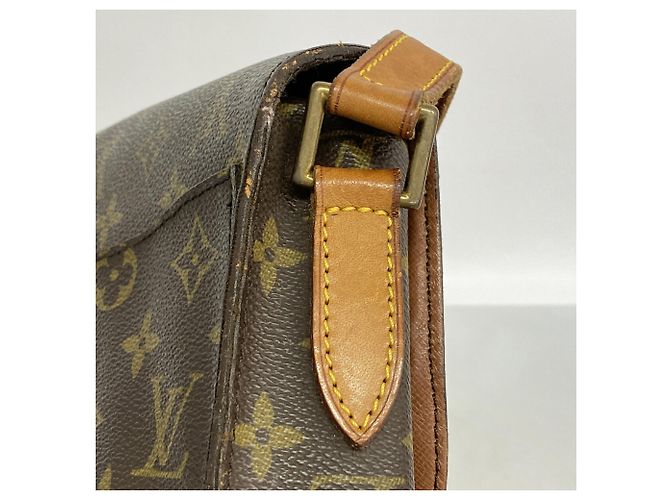Borsa a tracolla Louis Vuitton Monogram Saint Cloud GM Marrone - vista 12