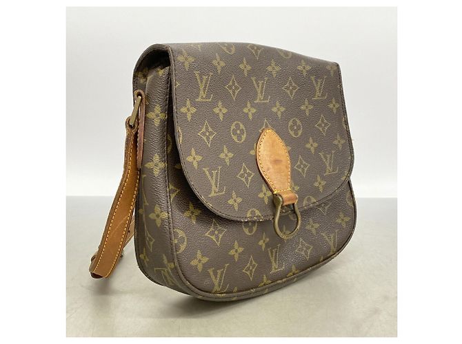 Borsa a tracolla Louis Vuitton Monogram Saint Cloud GM Marrone - vista 2