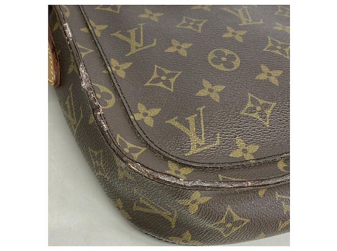 Borsa a tracolla Louis Vuitton Monogram Saint Cloud GM Marrone - vista 6