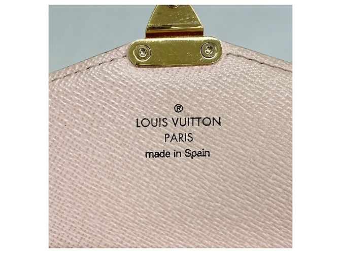 Louis Vuitton Damier Azur Summer Trunk Portefeuille Sarah Long Wallet Bianco - vista 4