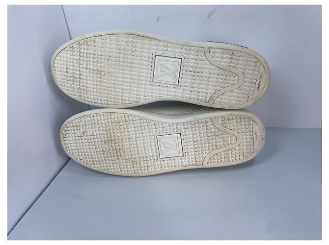 Louis Vuitton Frontrow Sneakers in pelle bianca Bianco - vista 12