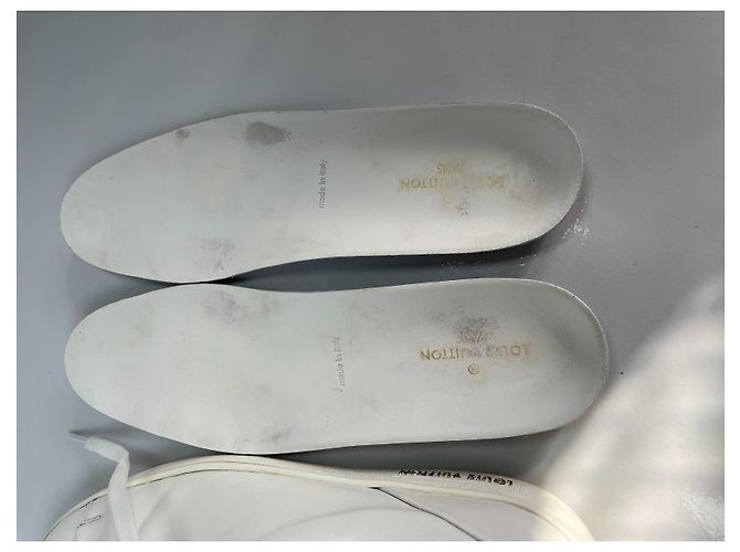 Louis Vuitton Frontrow Sneakers in pelle bianca Bianco - vista 14