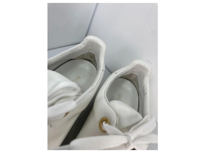 Louis Vuitton Frontrow Sneakers in pelle bianca Bianco - vista 6