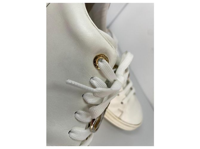 Louis Vuitton Frontrow Sneakers in pelle bianca Bianco - vista 7