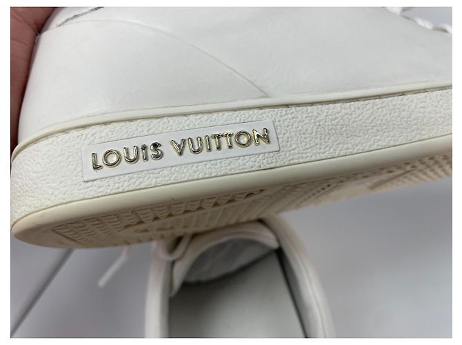 Louis Vuitton Frontrow Sneakers in pelle bianca Bianco - vista 9