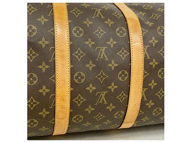Louis Vuitton Boston Monogram Keepall 55 Tasche Braun - Ansicht 10