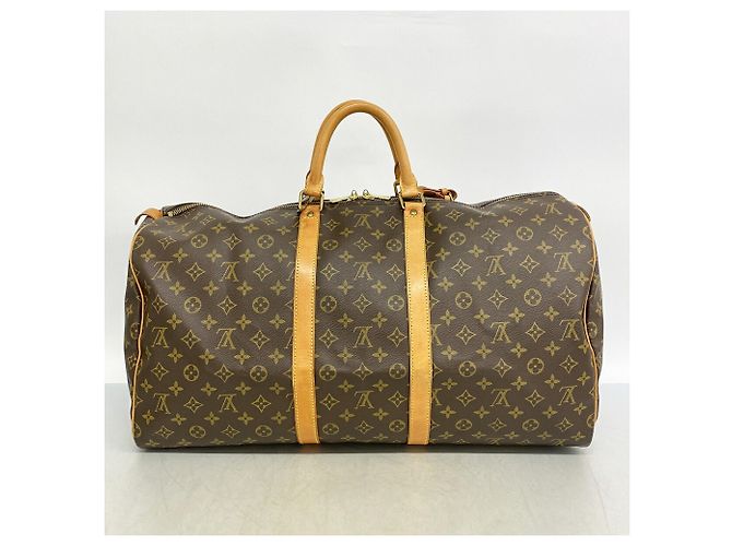 Louis Vuitton Boston Monogram Keepall 55 Tasche Braun - Ansicht 12