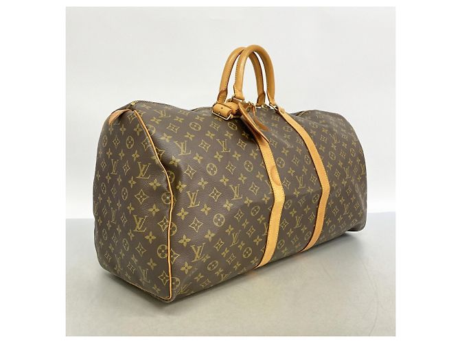Louis Vuitton Boston Monogram Keepall 55 Tasche Braun - Ansicht 2