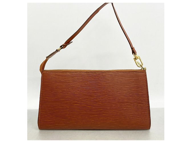 Louis Vuitton Epi Pochette Accessoires Pouch in Kenyan Brown Marrone - vista 8