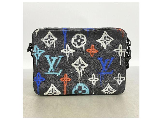 Sac à bandoulière Trio Monogram Eclipse Louis Vuitton Noir - vue 11