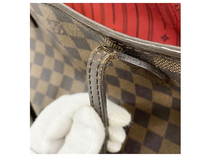 Borsa Tote Louis Vuitton Damier Neverfull PM N51109 Ebene Damier ebene - vista 12