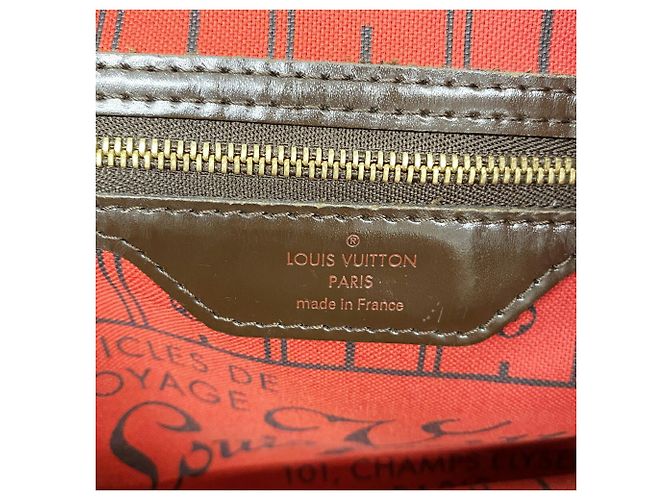 Borsa Tote Louis Vuitton Damier Neverfull PM N51109 Ebene Damier ebene - vista 5
