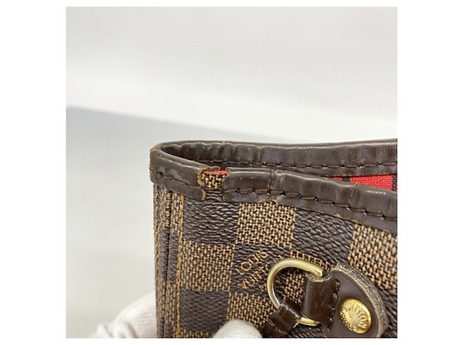 Borsa Tote Louis Vuitton Damier Neverfull PM N51109 Ebene Damier ebene - vista 7