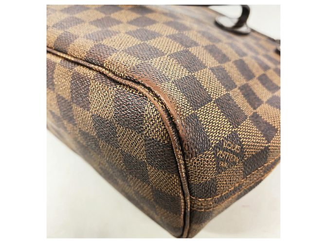 Borsa Tote Louis Vuitton Damier Neverfull PM N51109 Ebene Damier ebene - vista 9